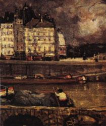 James Wilson Morrice The Left Branch of the Seine before the Place Dauphine oil painting image